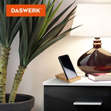 Подставка DASWERK для телефона для планшета на стол из бамбука