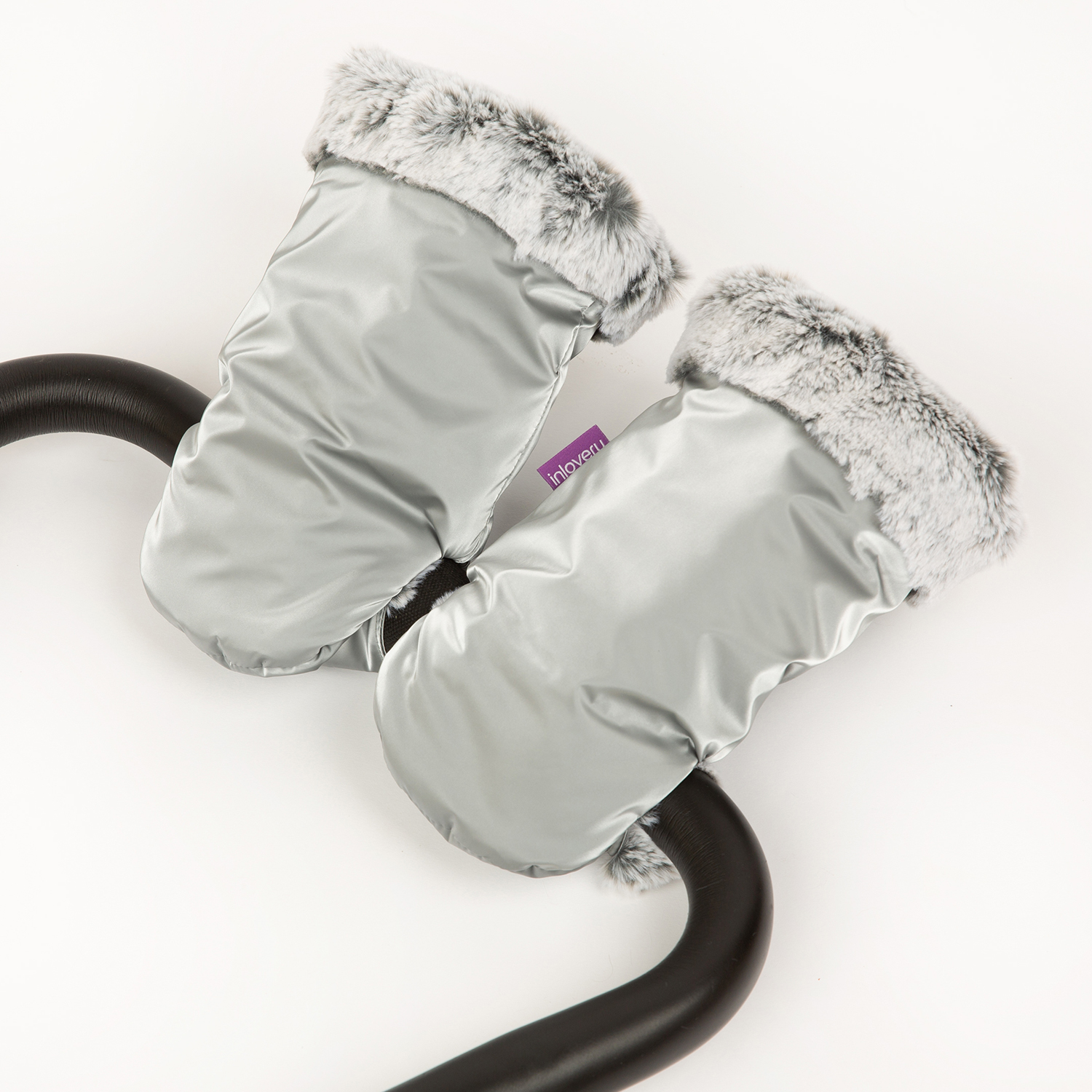 Муфта-рукавички для коляски inlovery Lakke/серебро МРЛ01-002 - фото 2