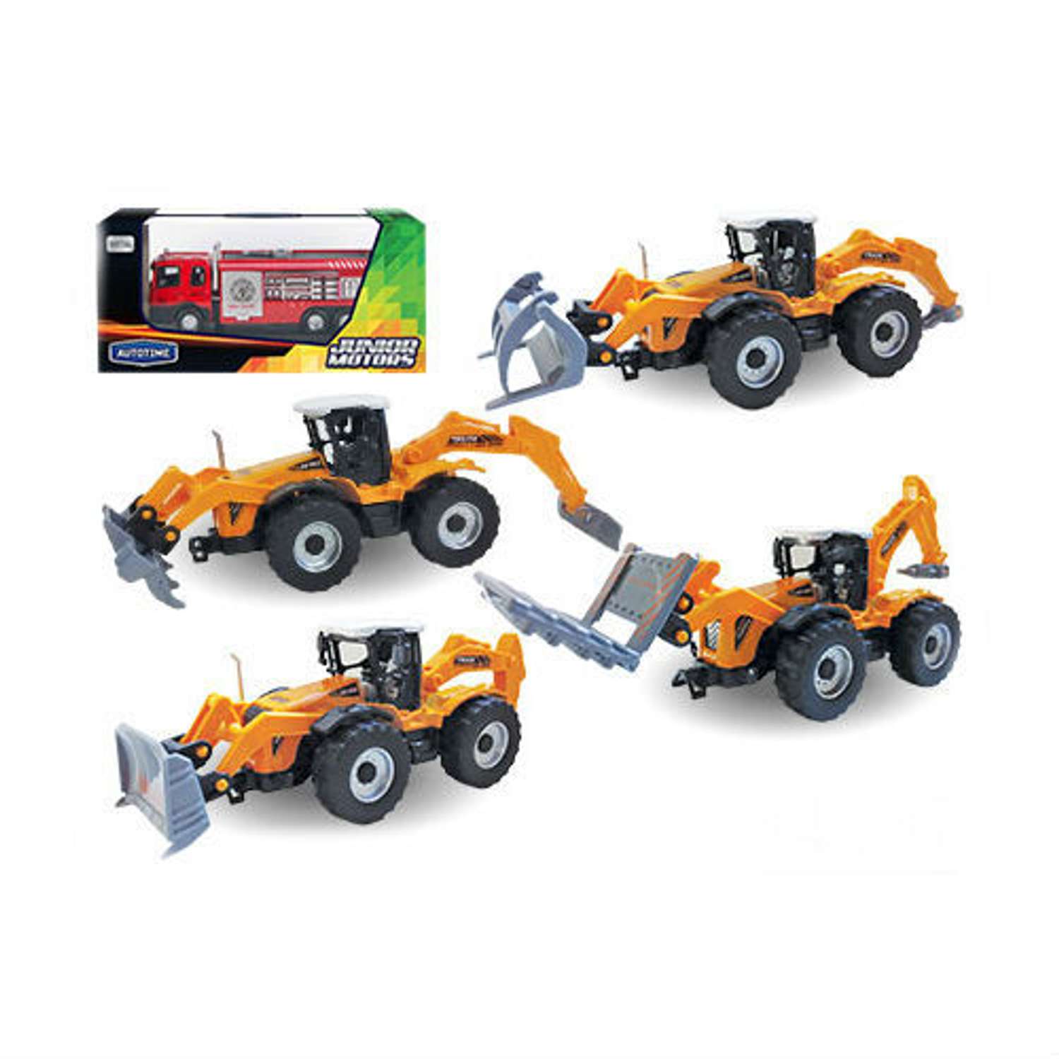 Машина Autotime HEAVY TRACTOR ассортимент 1:48 34137 - фото 1