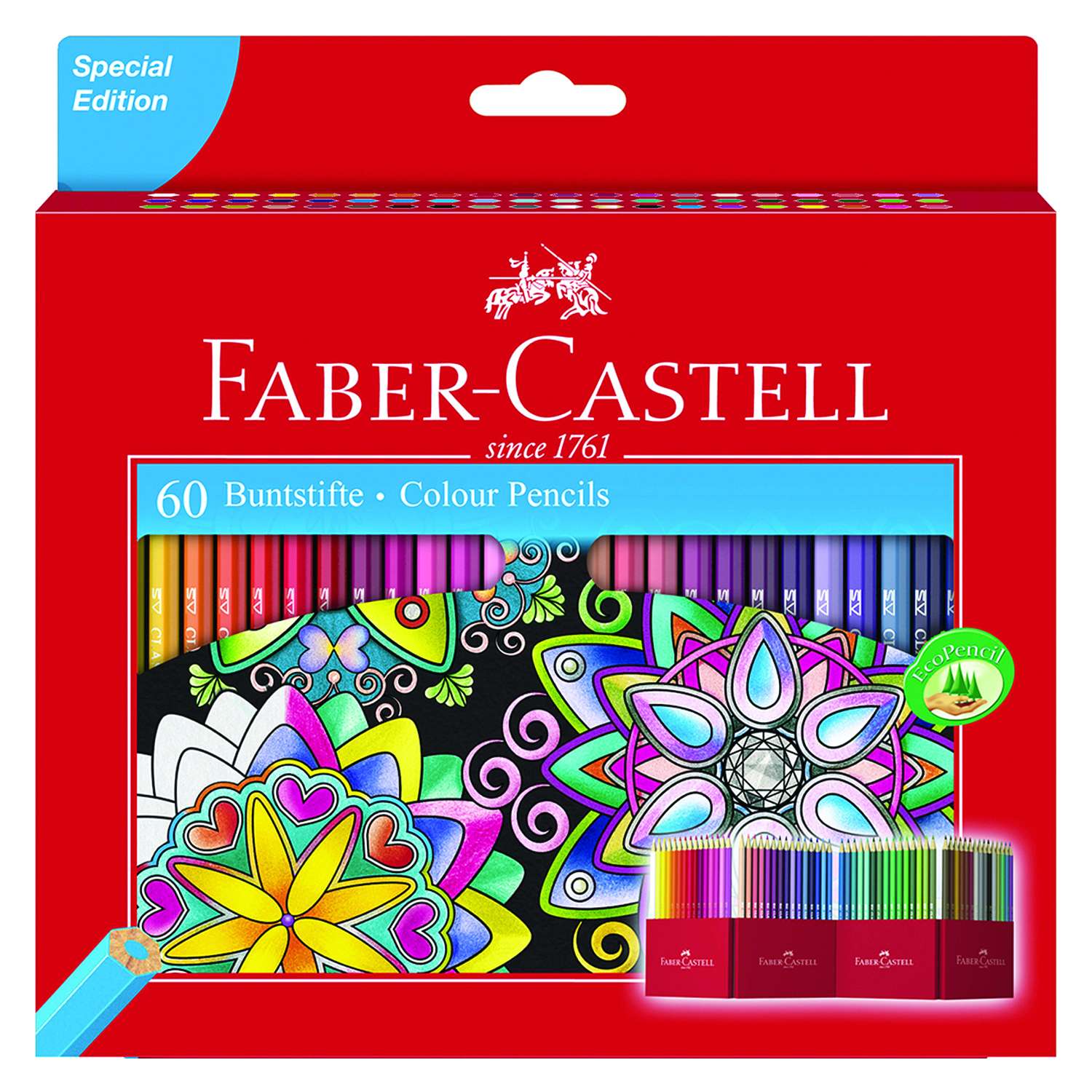 Карандаши цветные Faber Castell Замок 60шт 111260 - фото 1
