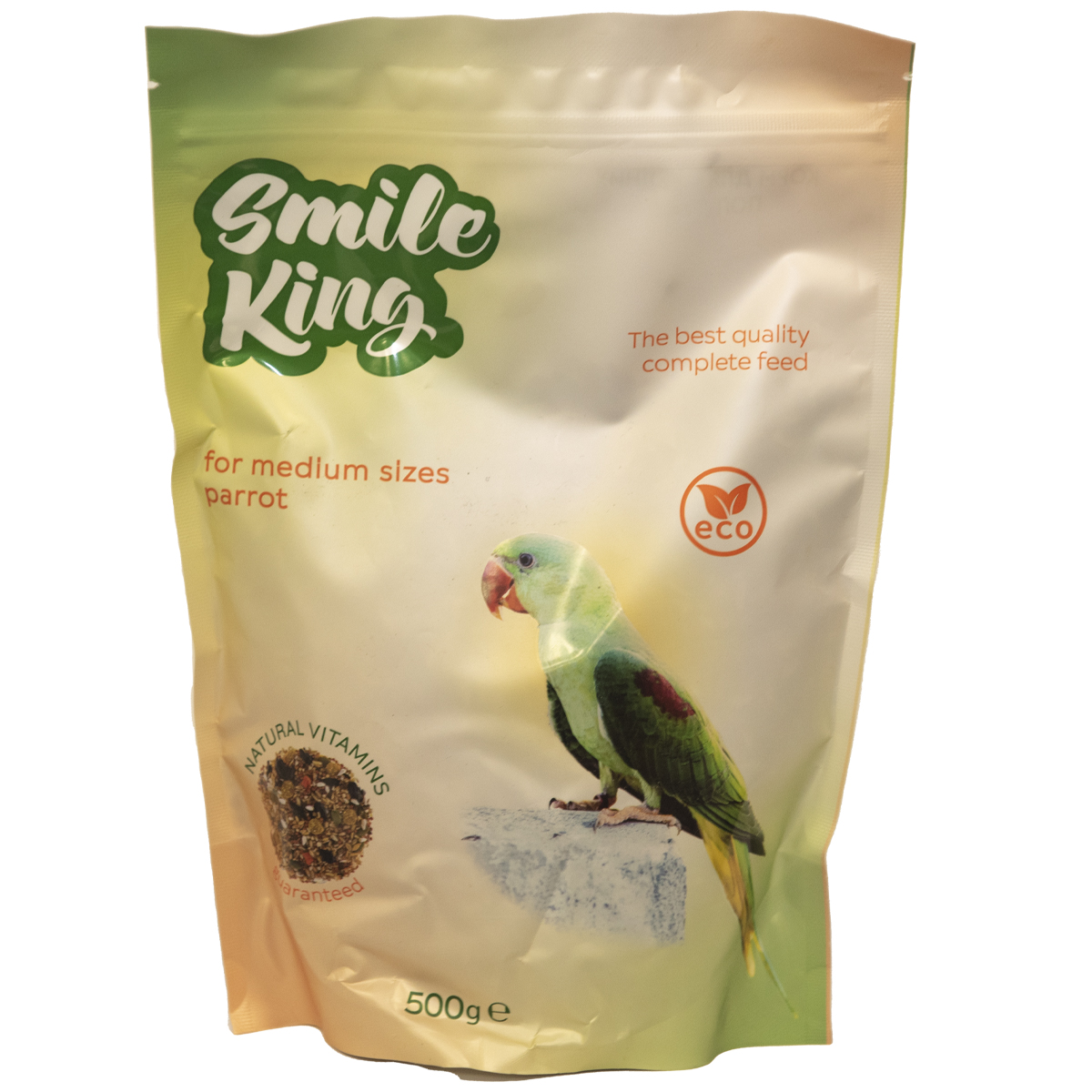 Корм для средних попугаев Smile King дой-пак пакет 500 г - фото 1
