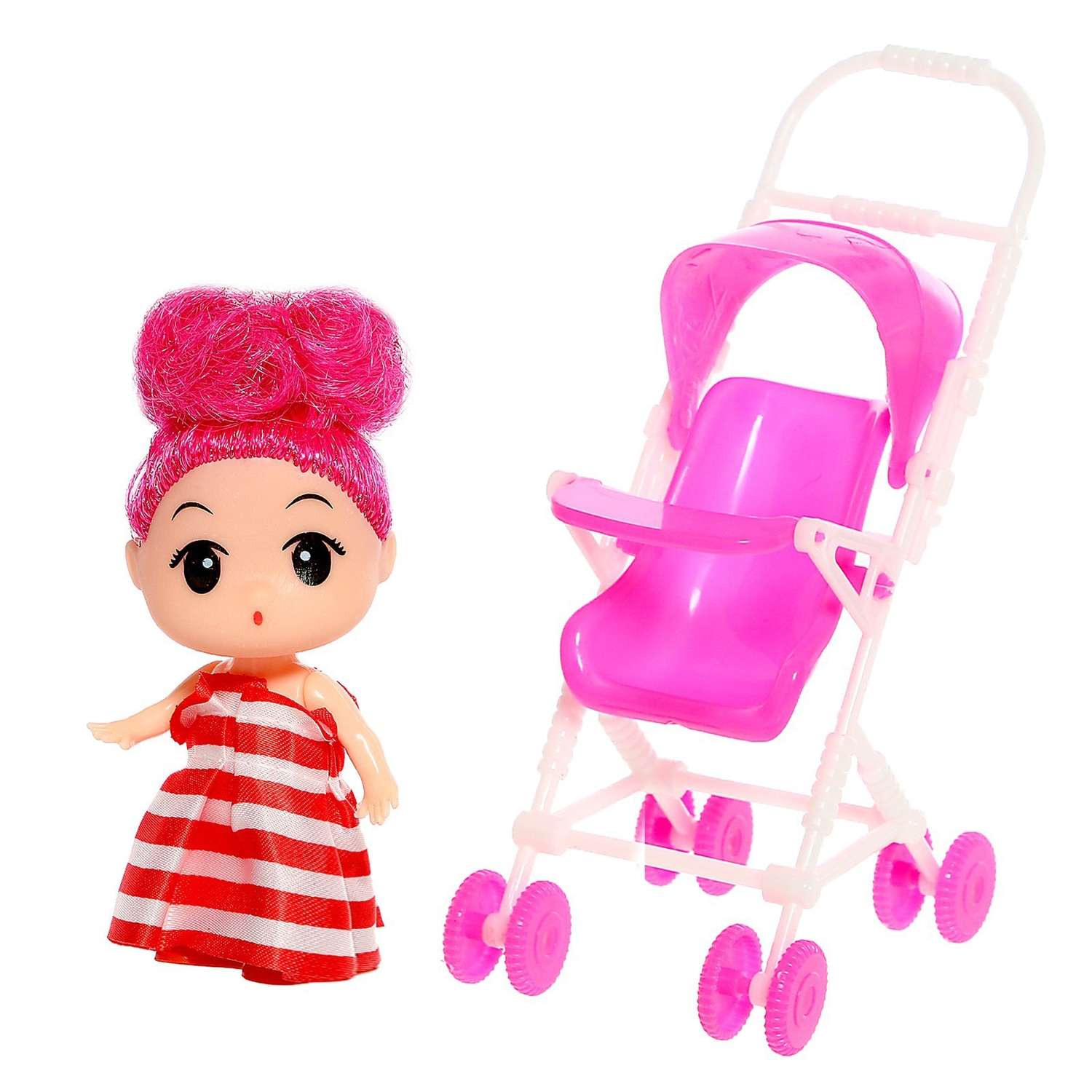 Кукла Алина с коляской в ассортименте 7644474 - фото 1