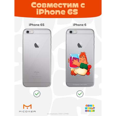 Силиконовый чехол Mcover для смартфона Apple iPhone 6S Союзмультфильм баночка варенья