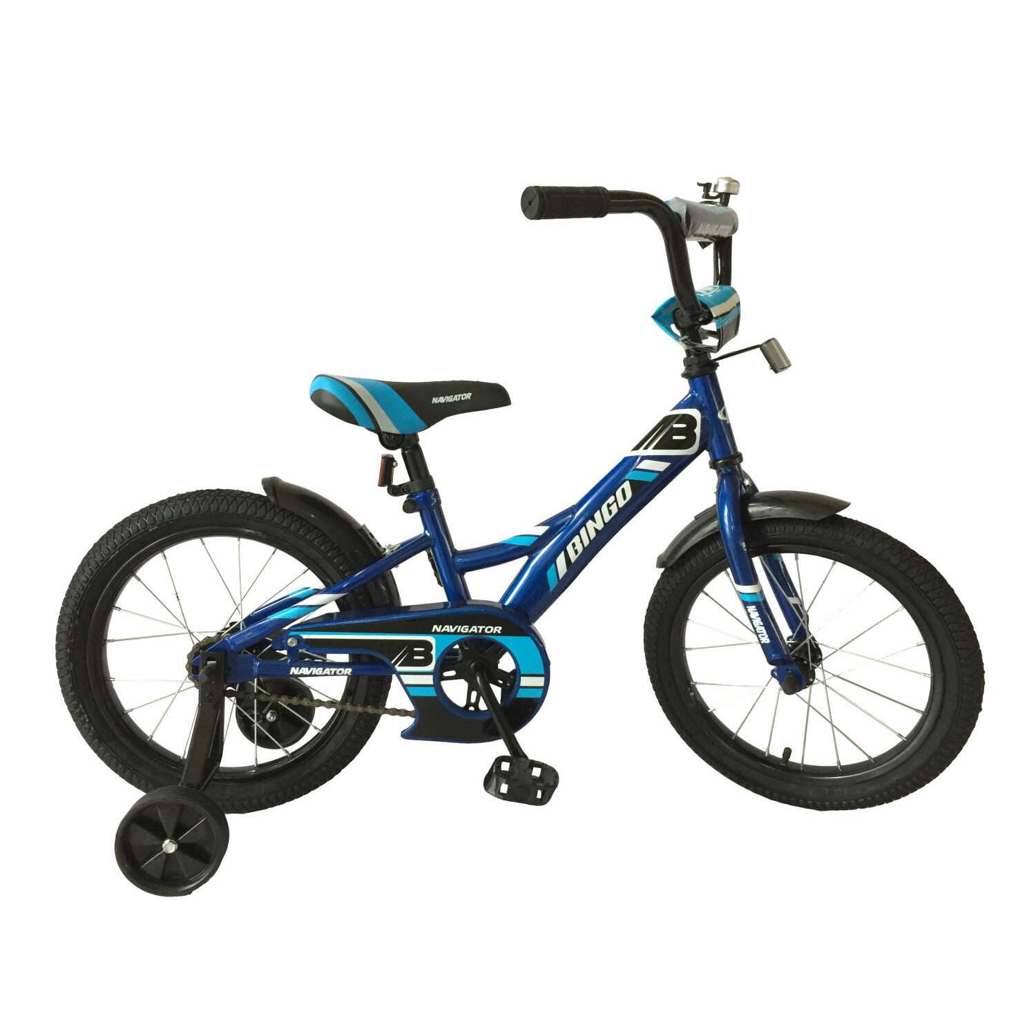 Детский велосипед Navigator Bingo чёрно- синий - фото 1