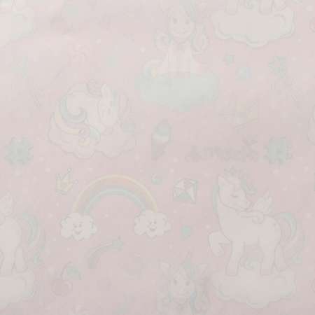 Набор Sima-Land упаковочной бумаги глянцевая «Единорог на облаке» 50 × 70 см 2 листа