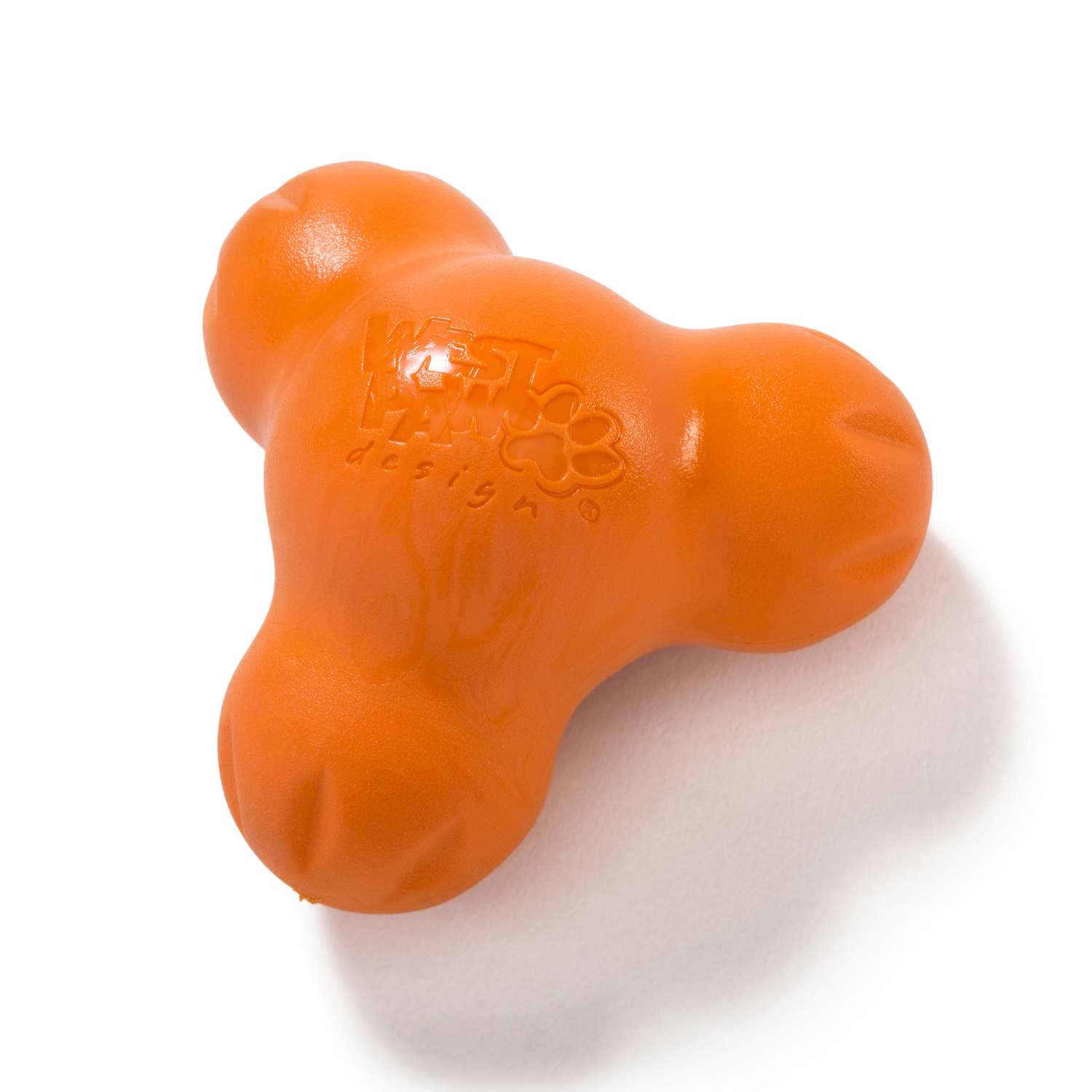 Игрушка для собак West Paw Zogoflex Tux для лакомств S Оранжевый - фото 1