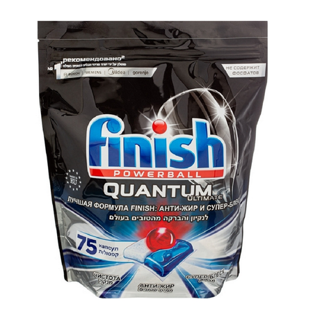 Капсулы Finish Quantum Ultimate для посудомоечных машин 75 шт