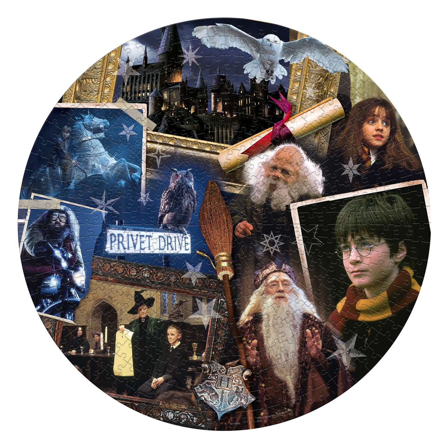 Пазл 500 деталей Winning Moves Гарри Поттер и философский камень Harry Potter Kids Round Philosophers Stone - фото 2