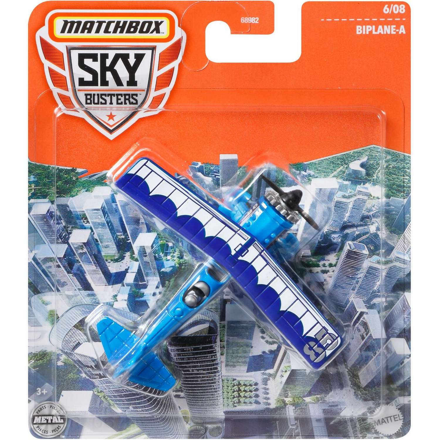 Игрушка Matchbox Транспорт воздушный Самолет Классик Атак в ассортименте 68982 68982 - фото 8