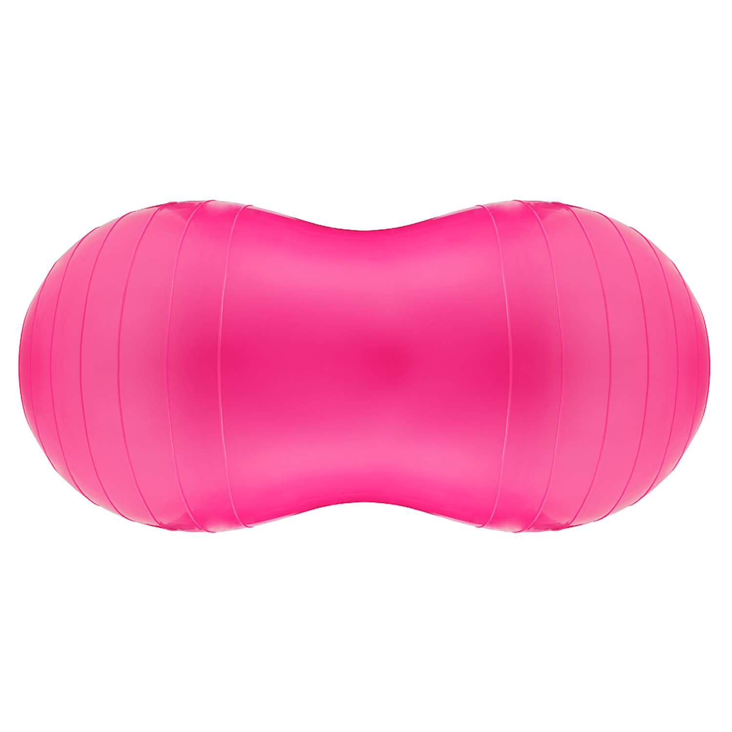 Гимнастический сдвоенный мяч STRONG BODY фитбол арахис 75х35 см розовый Насос в комплекте - фото 3