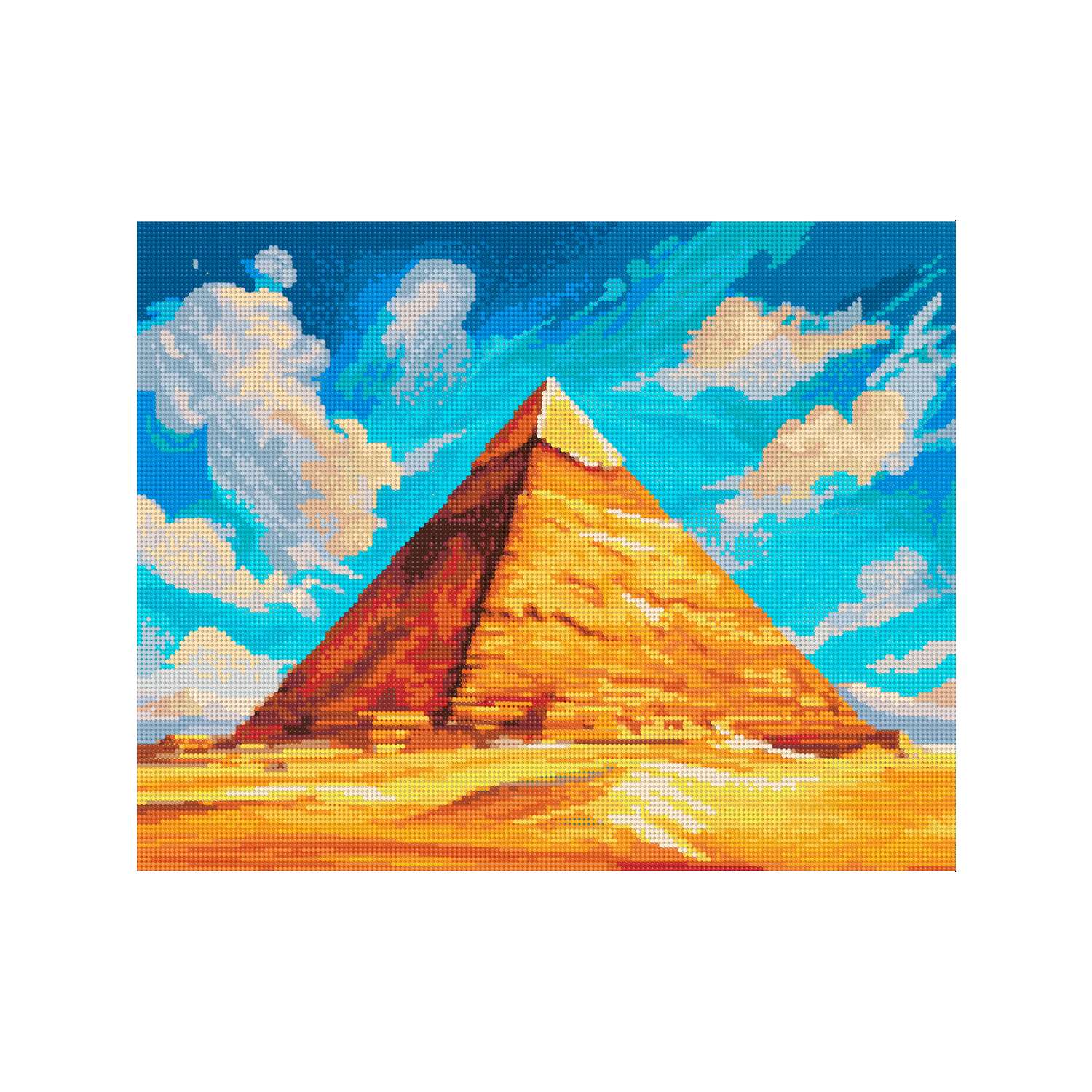 Алмазная мозаика Art sensation холст на деревянном подрамнике 40х50 см Пирамида - фото 2