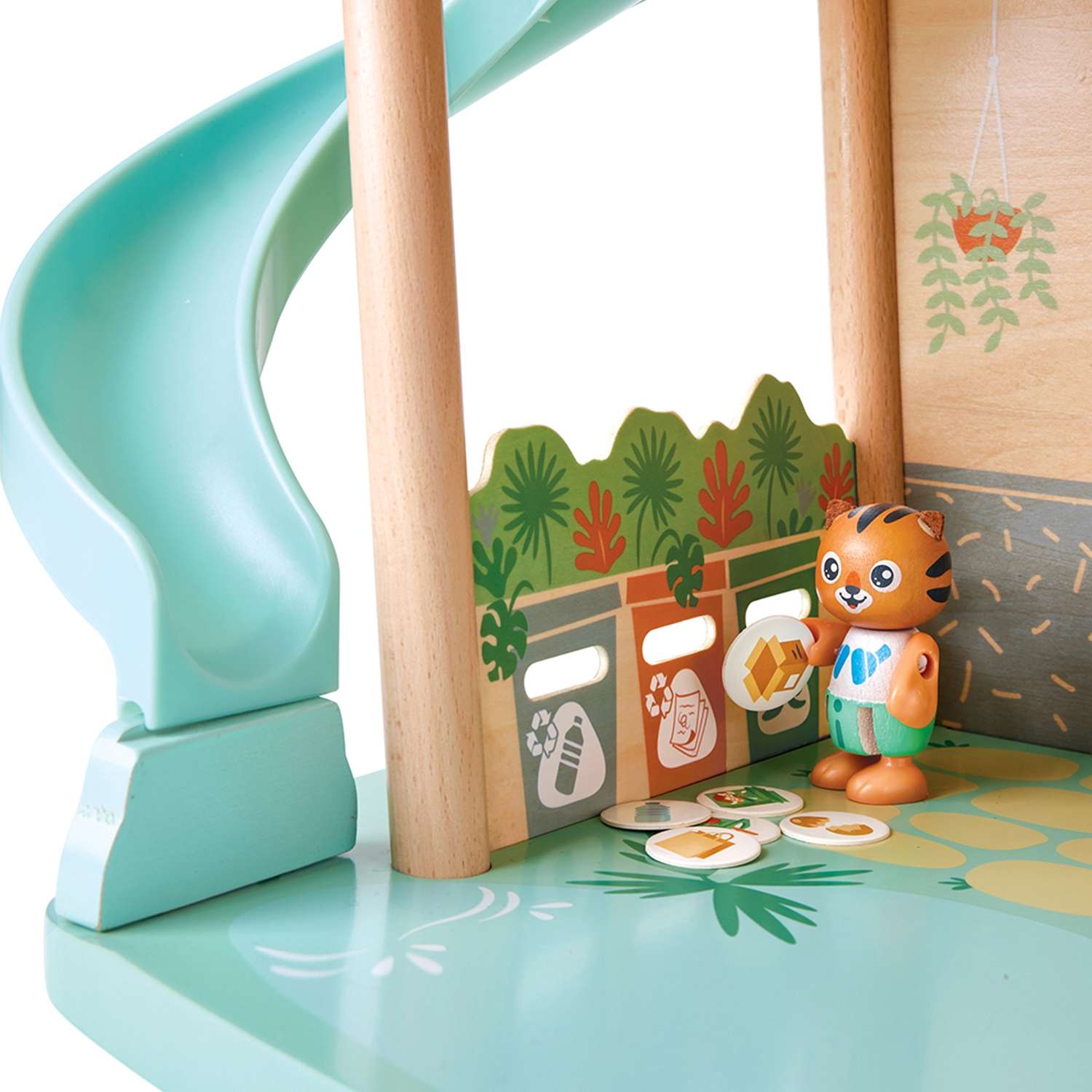 Кукольный мини-домик Hape в джунглях семьи тигров с фигурками и мебелью в наборе E3412_HP E3412_HP - фото 7