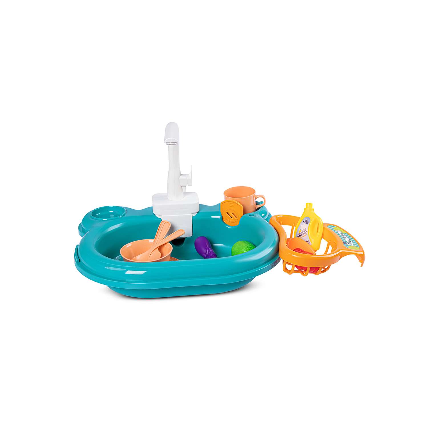 Игровой набор Smart Baby 3 в 1 Рыбалка Аквапарк Раковина с горкой и игрушками - фото 16