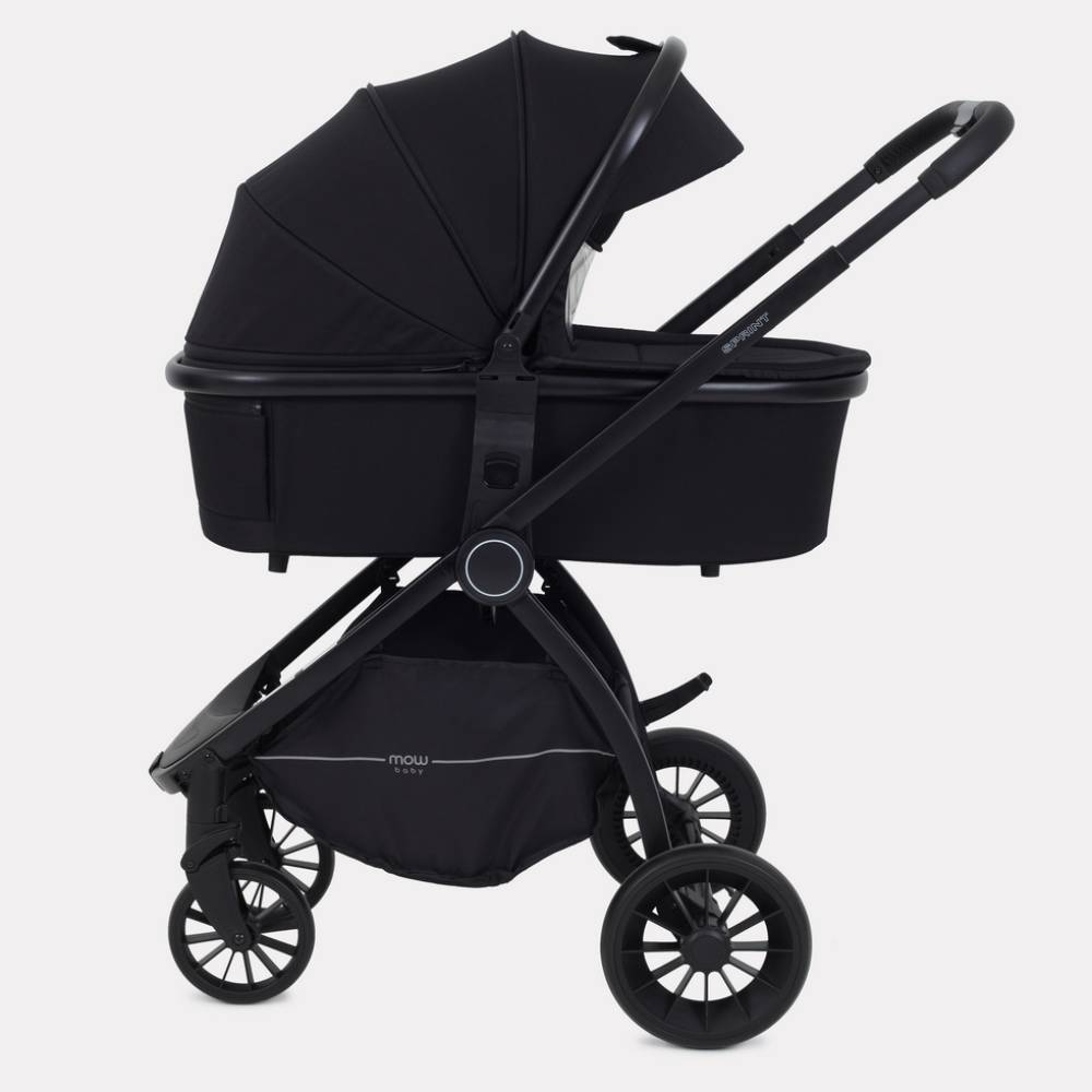 Коляска детская универсальная MOWbaby MOWBaby 2-в-1 SPRINT MB321 Black - фото 3