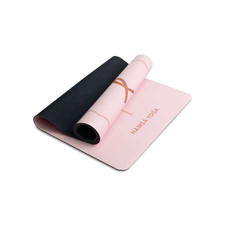 Коврик для йоги и фитнеса Hamsa Yoga 183х68х0.6 см розовый