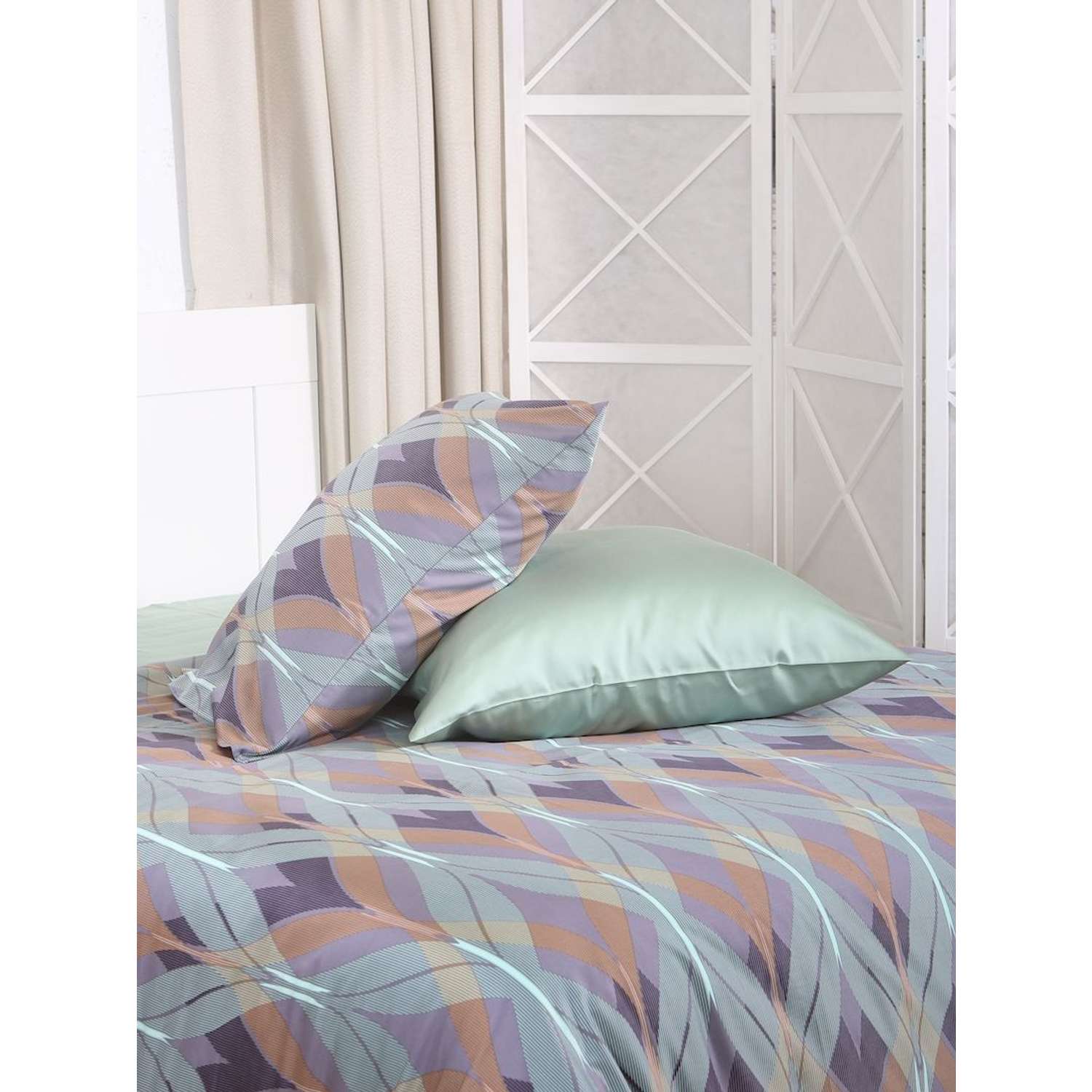 Комплект постельного белья Mona Liza 1.5 спальный ML Premium Mariko тенсел - фото 2