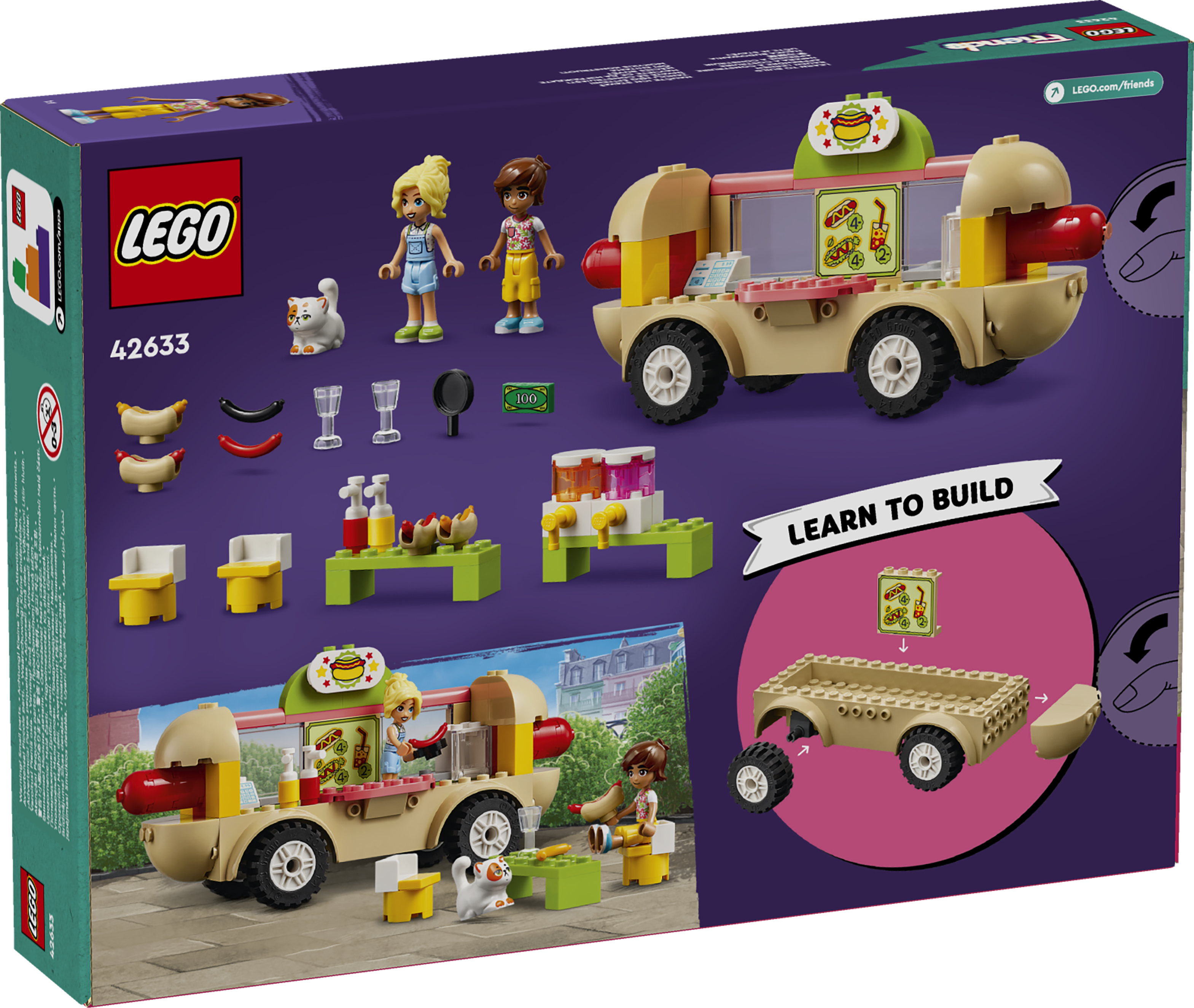 Конструктор LEGO Friends Грузовик для хот-догов 42633 - фото 4