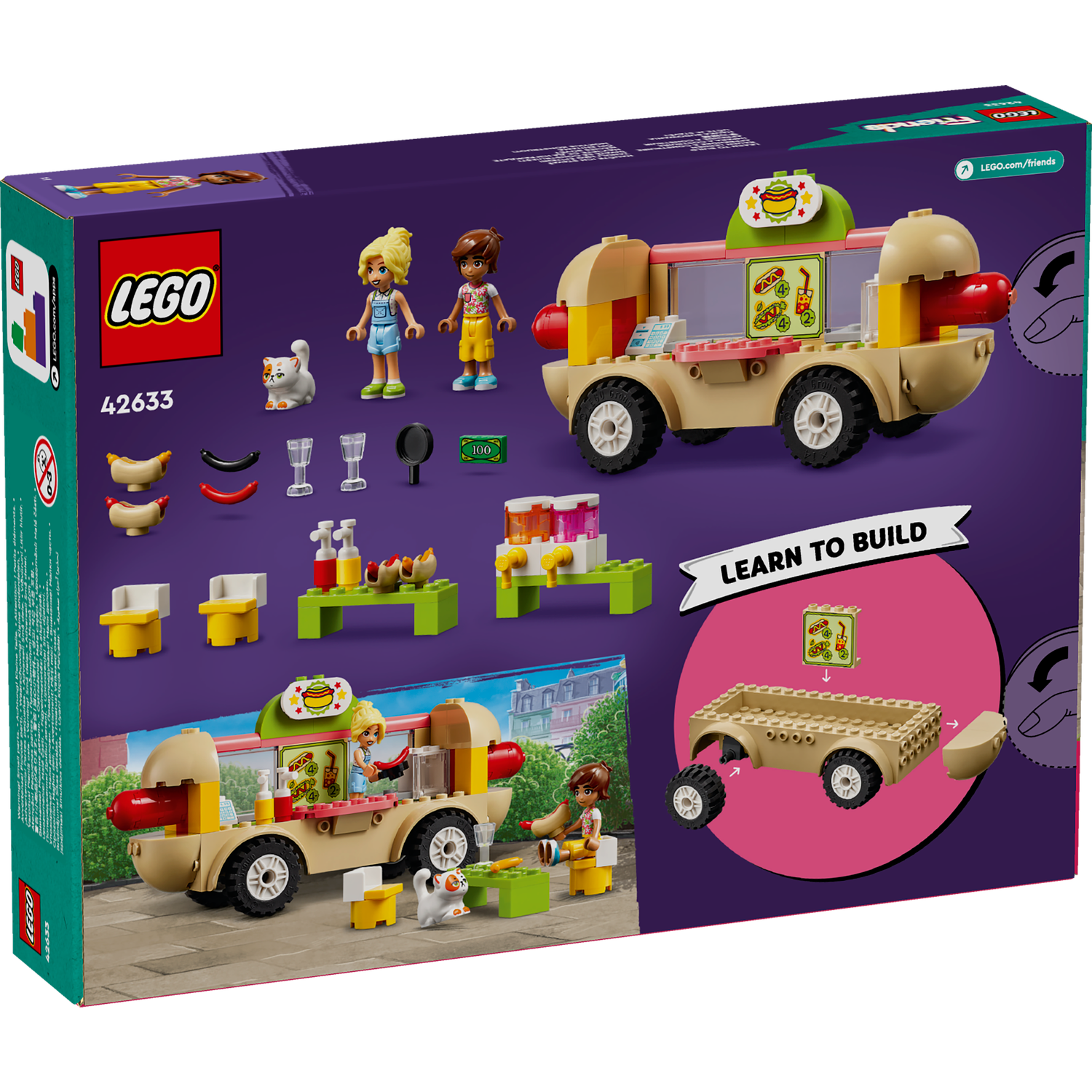 Конструктор LEGO Friends Грузовик для хот-догов 42633 - фото 4