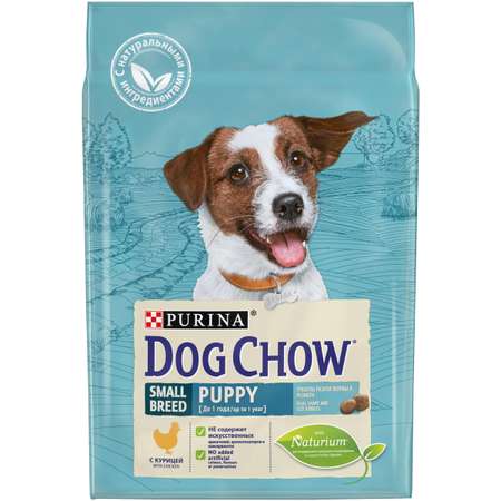 Корм для щенков Dog Chow мелких пород с курицей 2.5кг