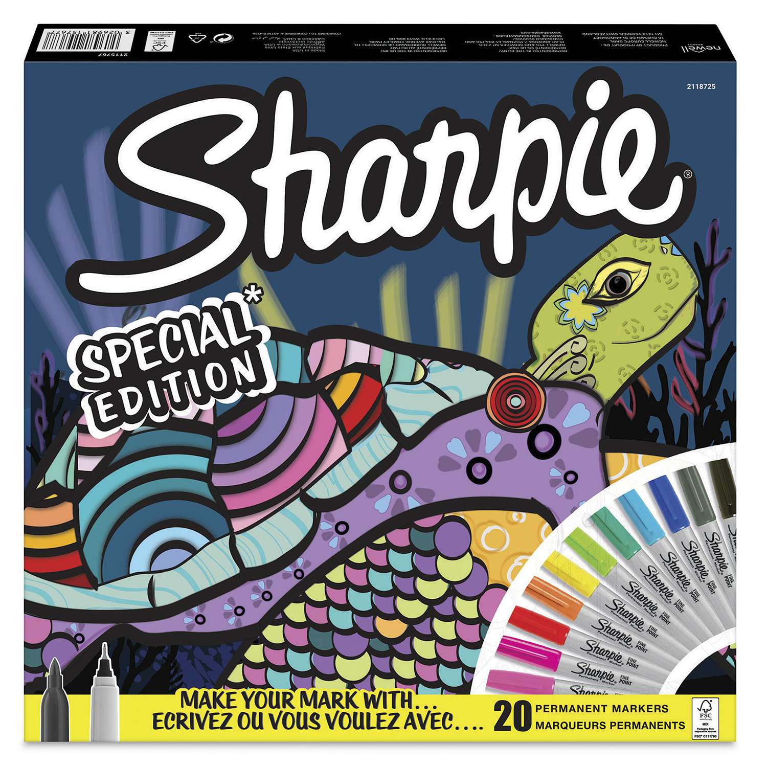 Набор для творчества PAPER MATE Sharpie Черепаха 20цветов 1396462 - фото 1