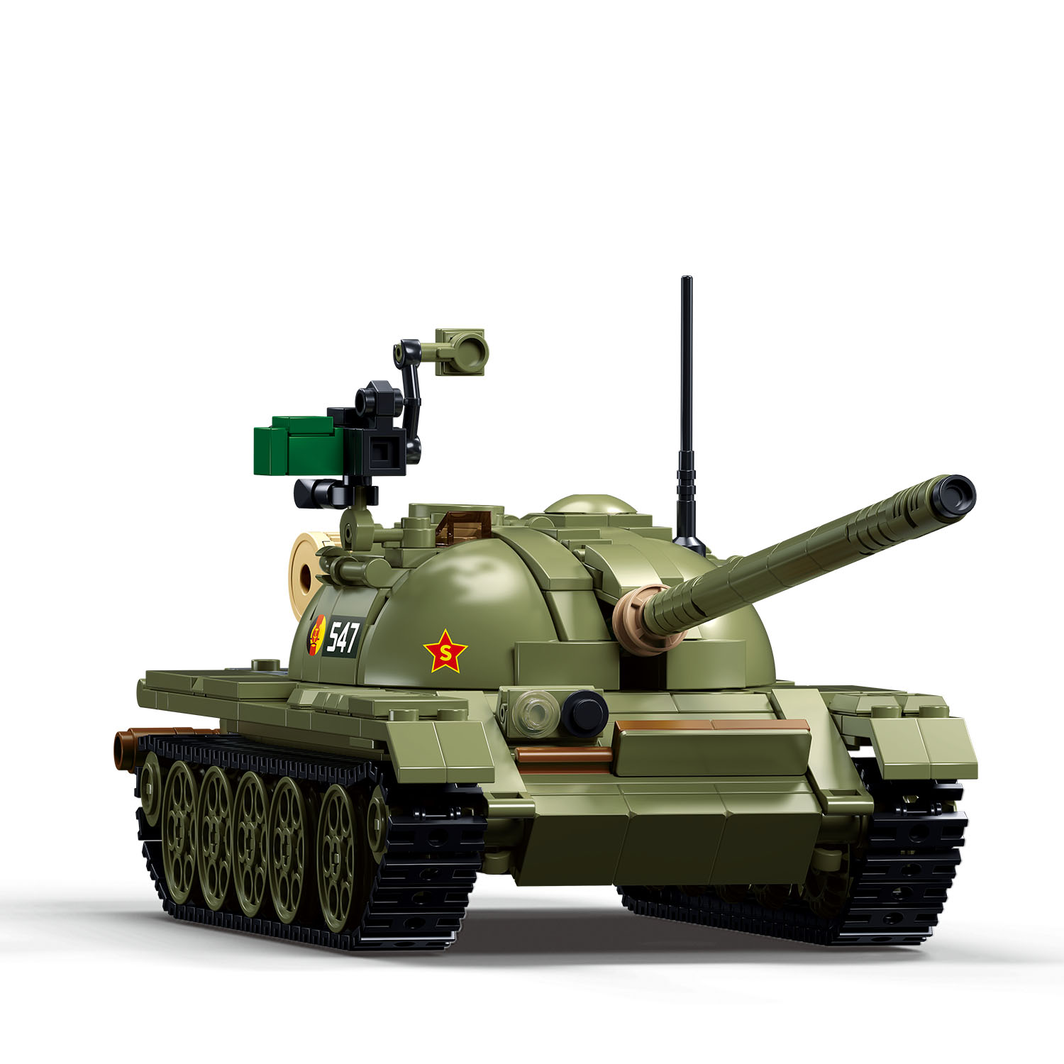 Конструктор Sluban Танк T54C 604 детали M38-B1135 - фото 4