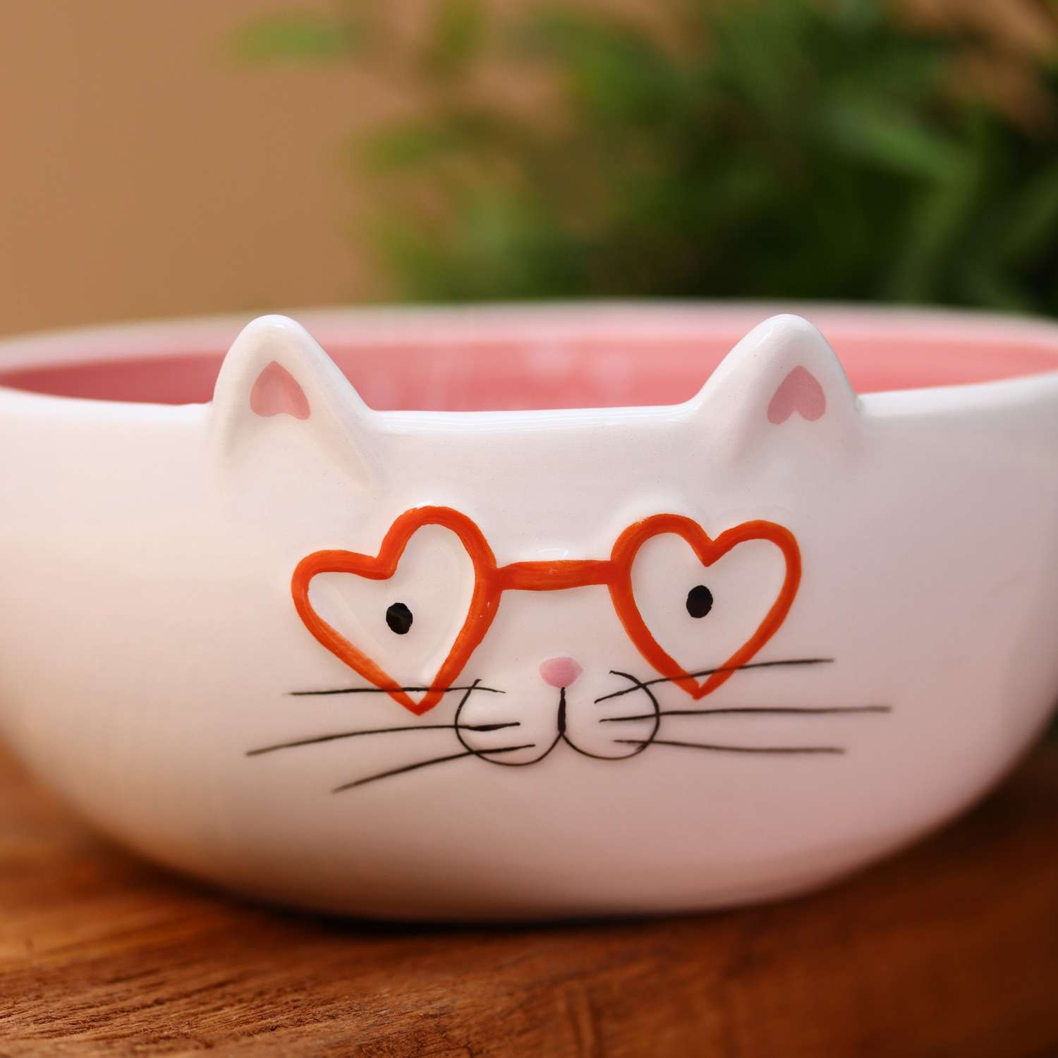 Тарелка керамическая iLikeGift Happy cat глубокая - фото 4