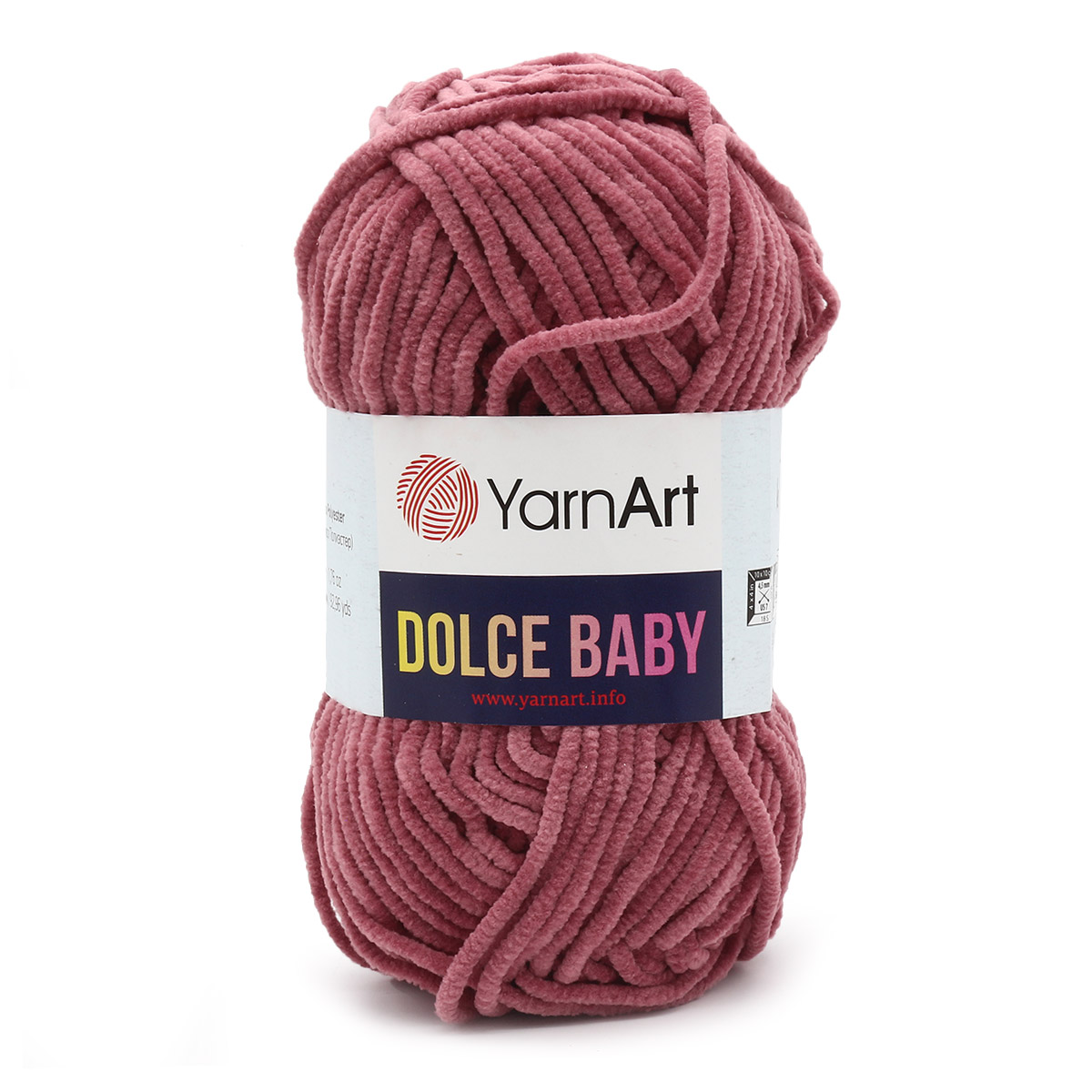 Пряжа для вязания YarnArt Dolce Baby 50 гр 85 м микрополиэстер плюшевая 5 мотков 751 темно-розовый - фото 4