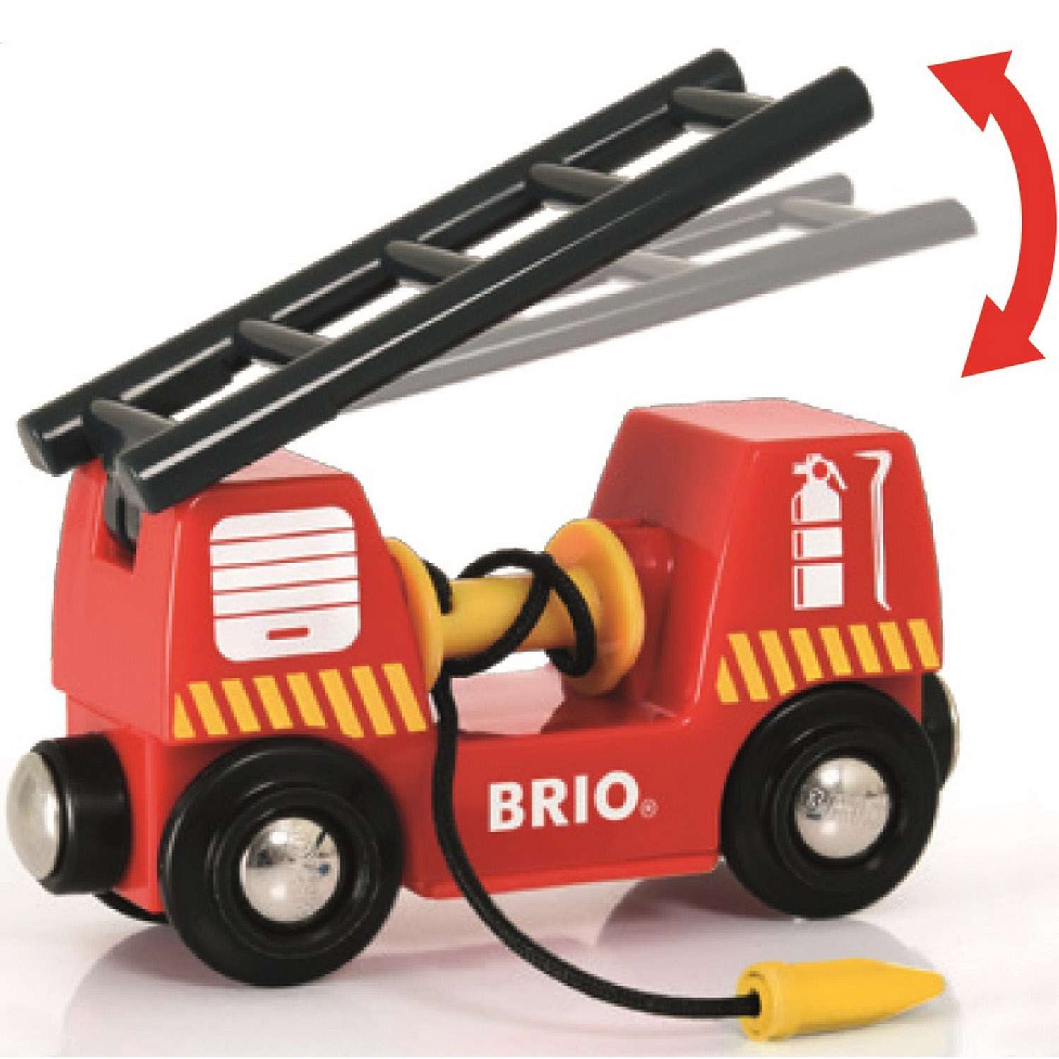 Железная дорога деревянная BRIO Пожарная машина - фото 3