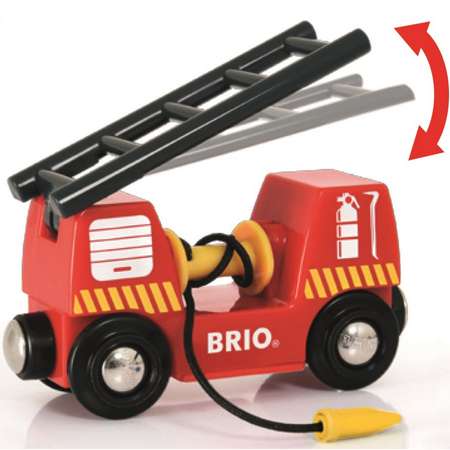 Железная дорога деревянная BRIO Пожарная машина