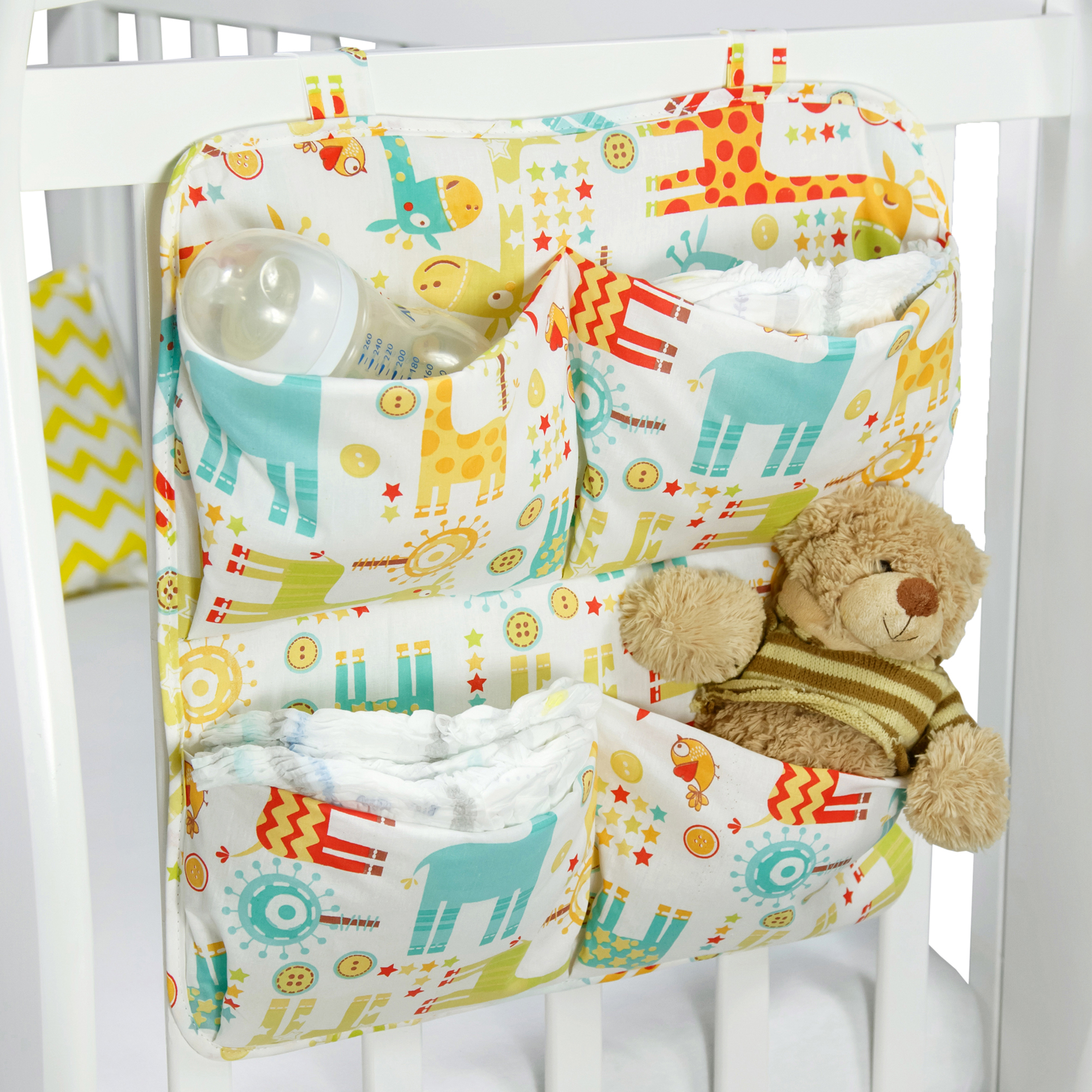 Органайзер на кроватку AmaroBaby Smart Holder Жирафики - фото 2