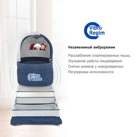 Колыбель-кроватка Simplicity GL4070 Classic denim melange