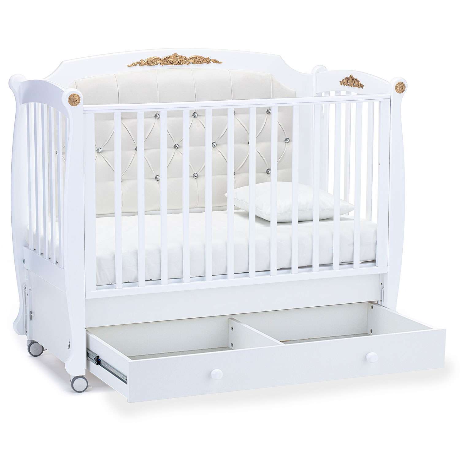 Кровать Nuovita Furore Swing с продольным маятником Bianco/Белый - фото 14