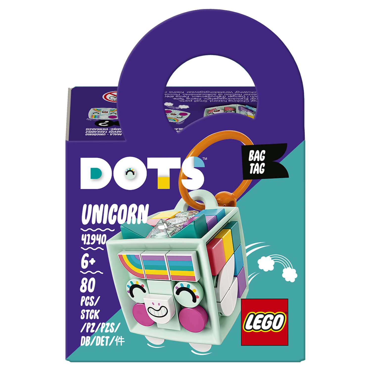 Конструктор LEGO Dots Брелок для сумки Единорог 41940 - фото 2