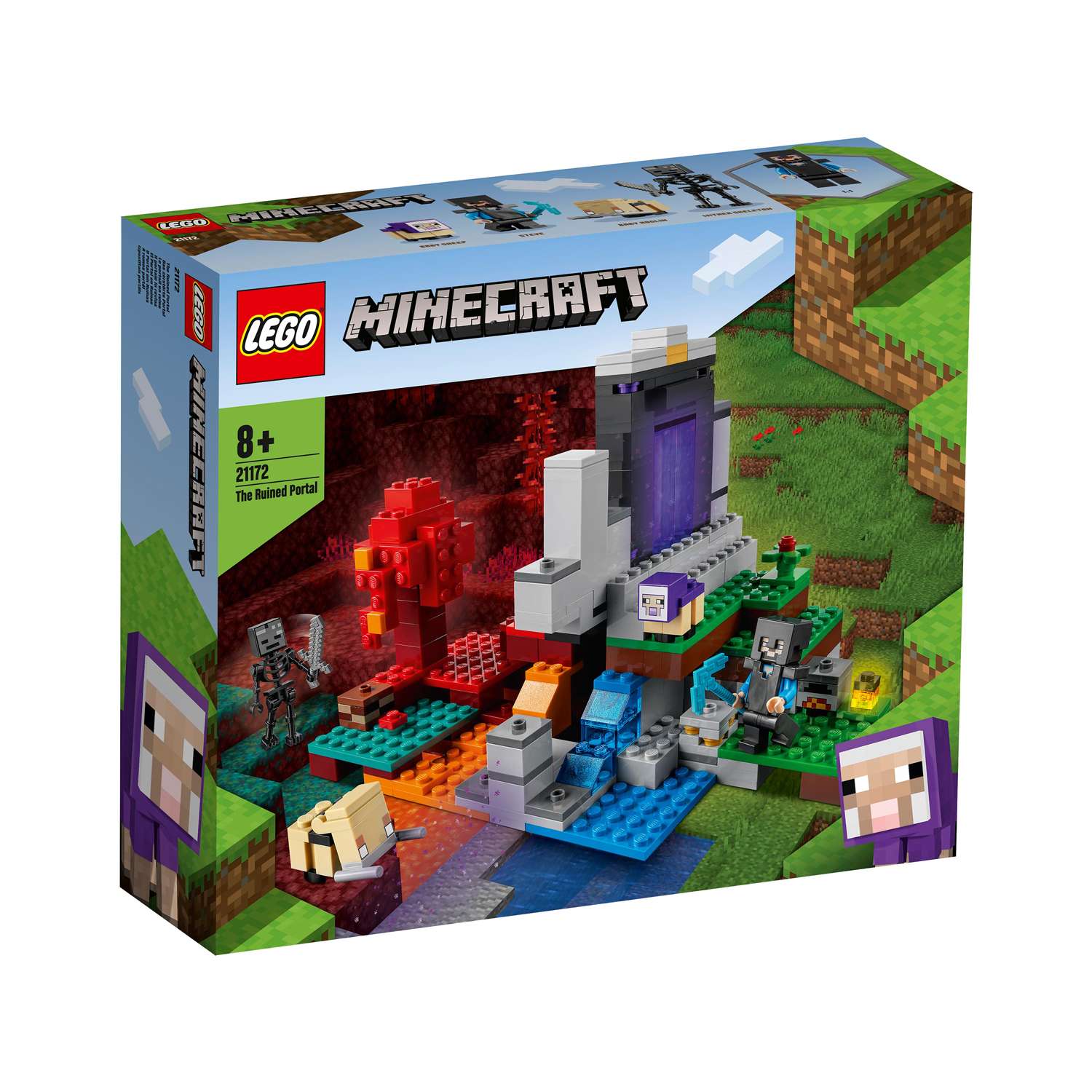Конструктор детский LEGO Minecraft Разрушенный портал 21172 - фото 9