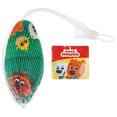 Мяч детский 15 см 1TOY Ми-Ми-Мишки Мини-мишки резиновый надувной для ребенка игрушки для улицы зеленый