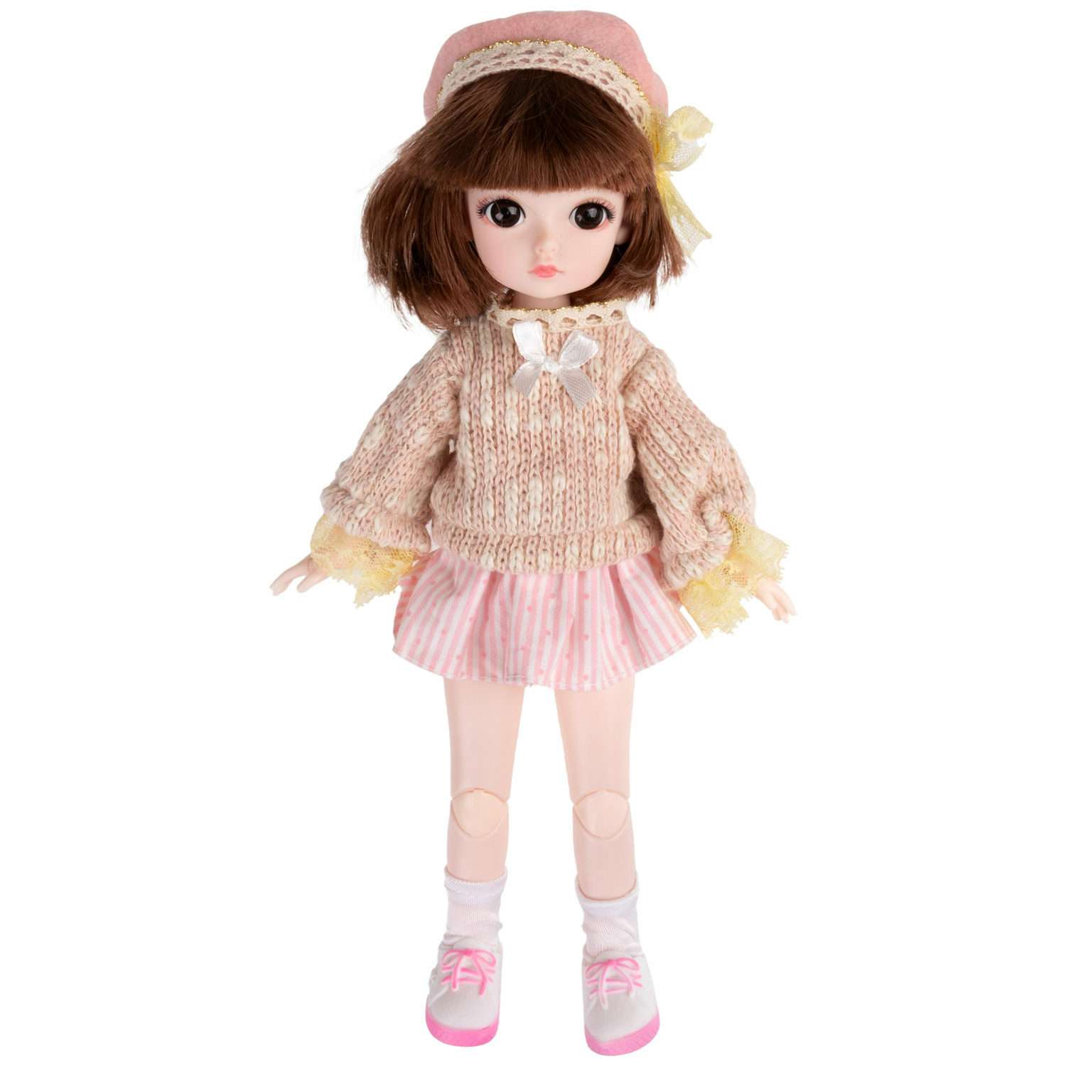 Кукла шарнирная 30 см 1TOY Alisa Kawaii БЖД bjd брюнетка аниме экшн фигурка игрушки для девочек Т24341 - фото 1