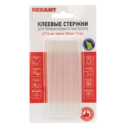 Клеевые стержни REXANT светящиеся в темноте 09-1060