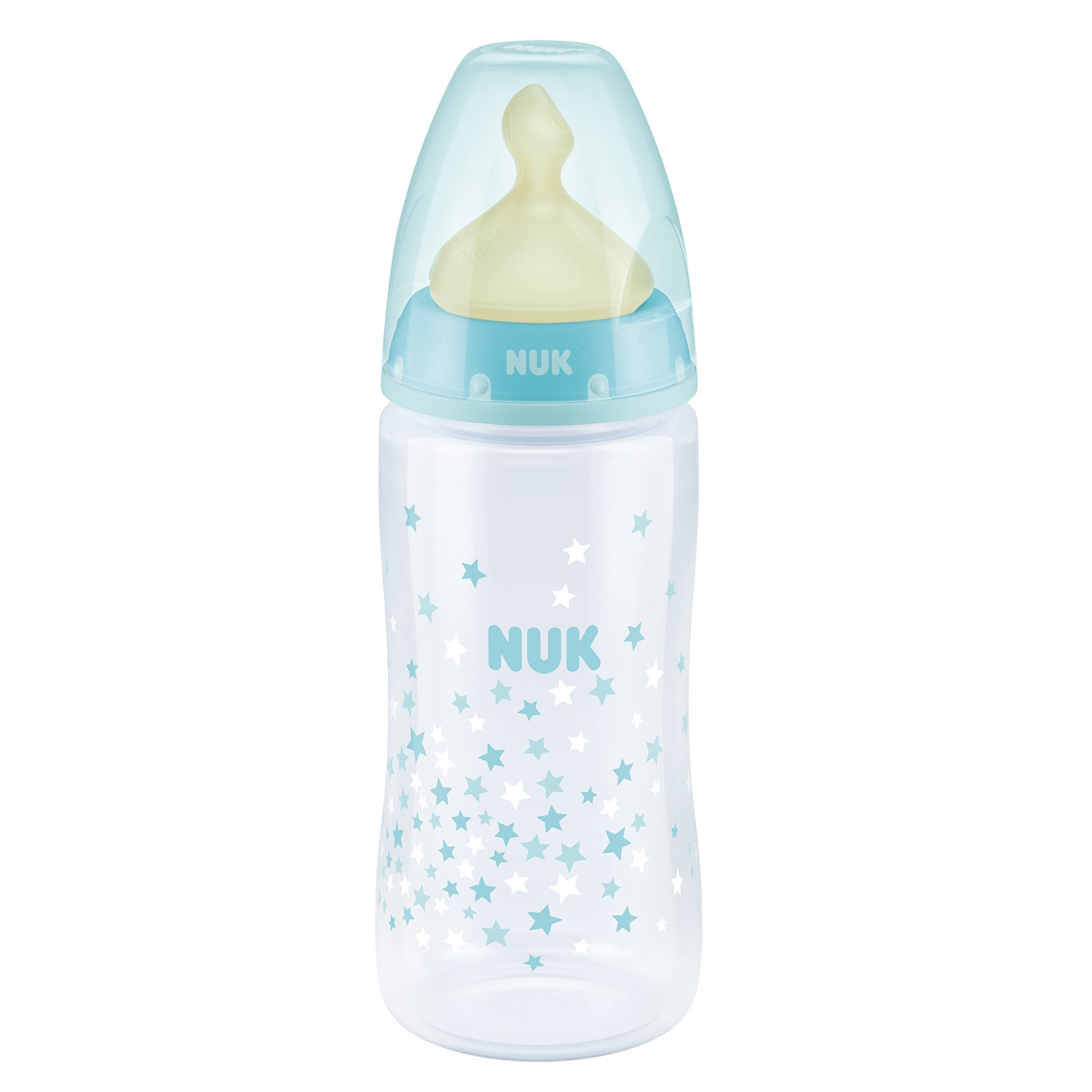 Бутылочка Nuk First Choice Plus Звезды с индикатором температуры 300мл 10741978 - фото 1