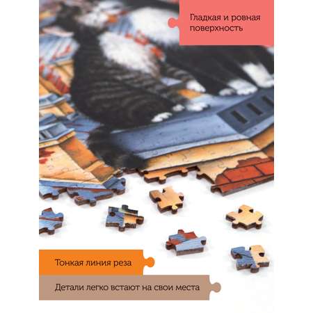 Пазл деревянный Collaba puzzle большие. Счастье. 504 детали