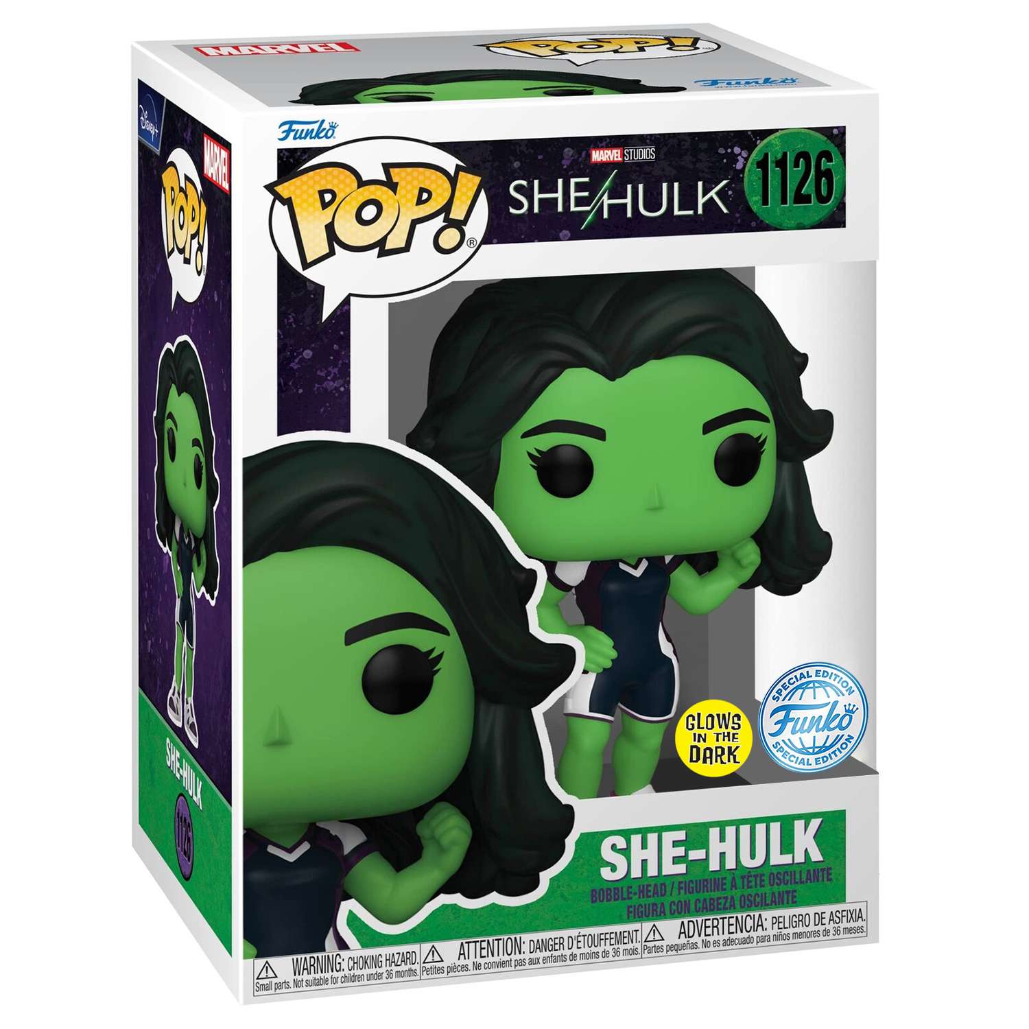 Фигурка Funko POP! Bobble Marvel She-Hulk She-Hulk (GW) (Exc) (1126) 65101 - фото 2