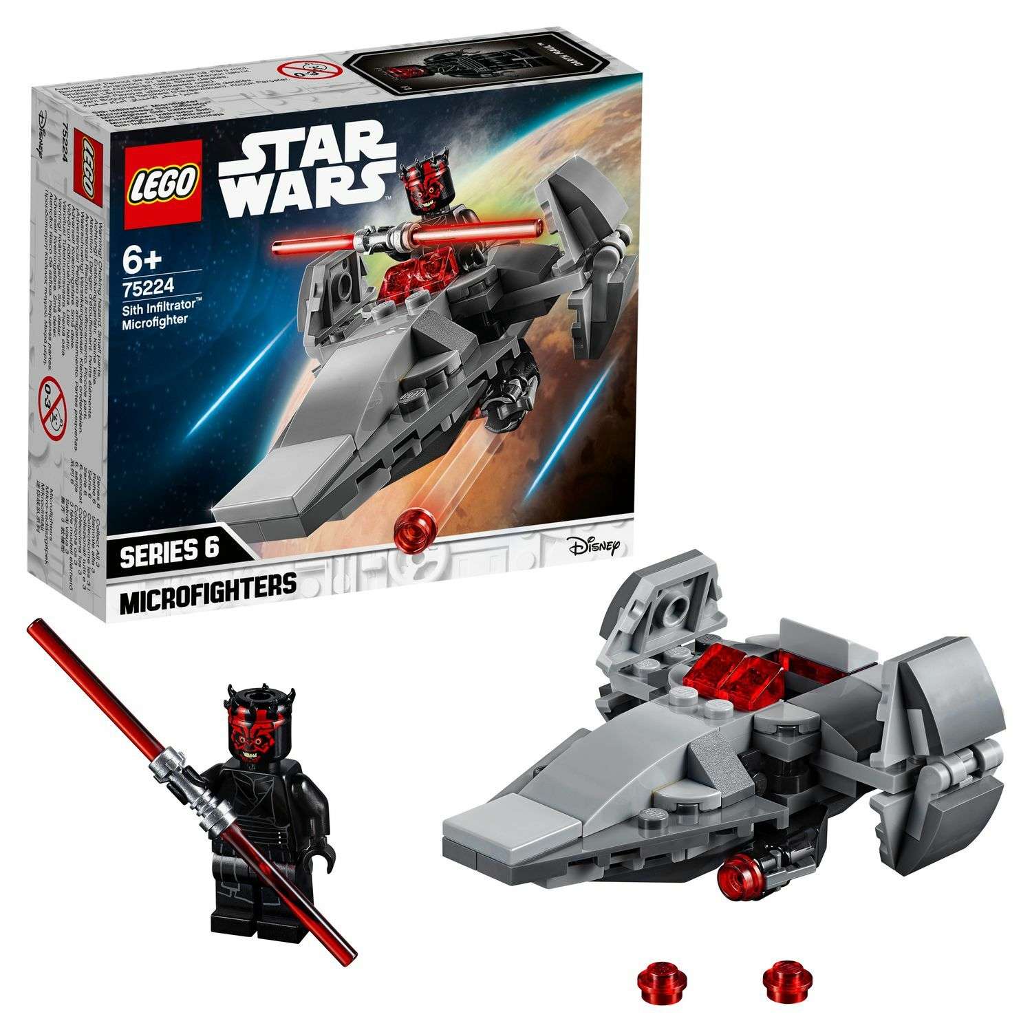 Конструктор LEGO Star Wars Микрофайтеры Корабль-лазутчик ситхов 75224 - фото 1