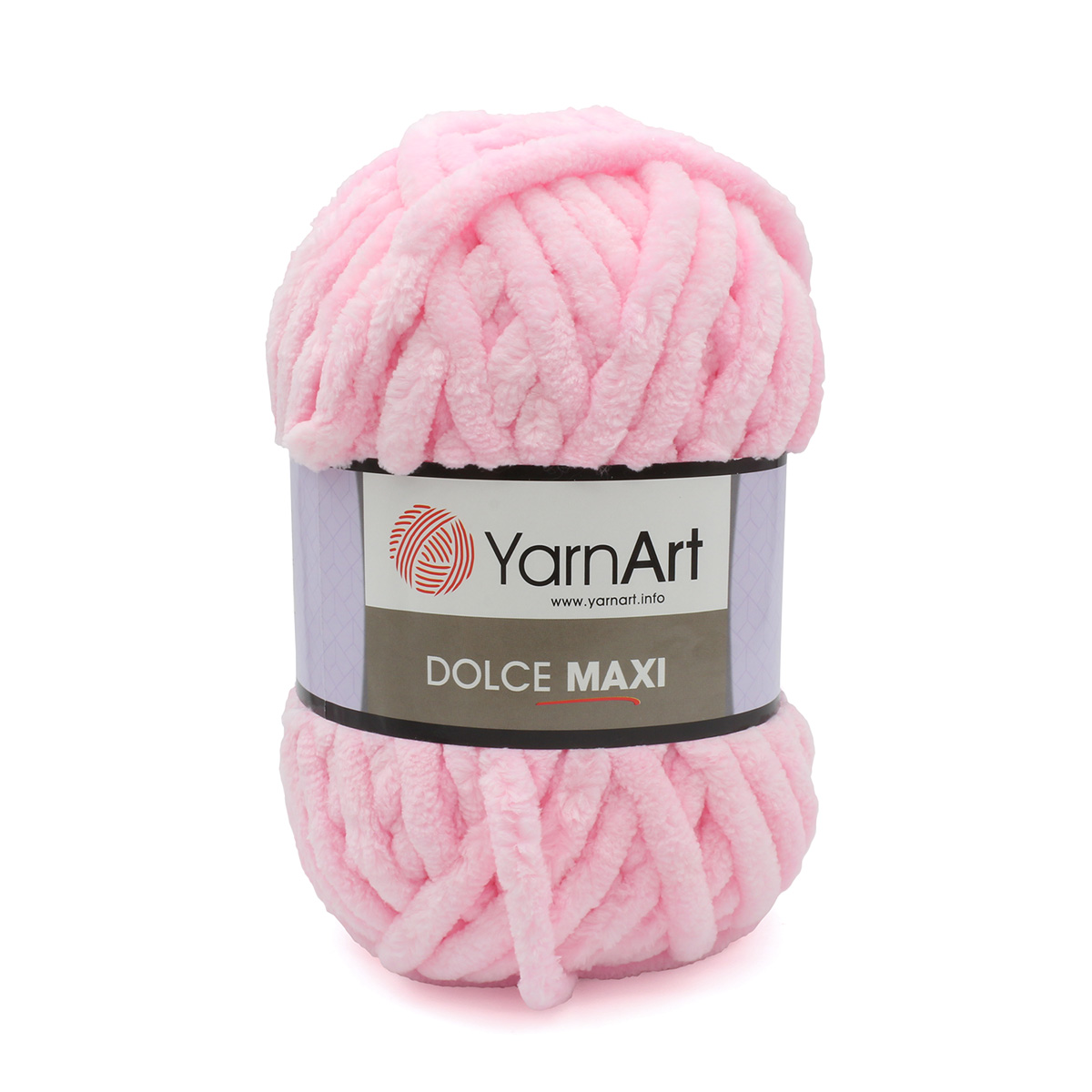 Пряжа для вязания YarnArt Dolce Maxi 200 гр 70 м микрополиэстер объемная мягкая 2 мотка 750 св-розовый - фото 6