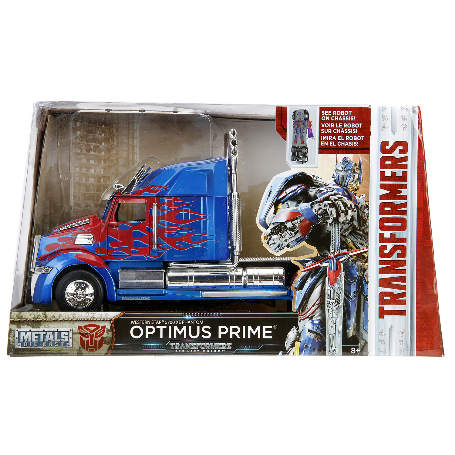 Машина Jada Transformers 1:24 Western Star Truck Оптимус Прайм 98403 купить  по цене 1199 ₽ в интернет-магазине Детский мир