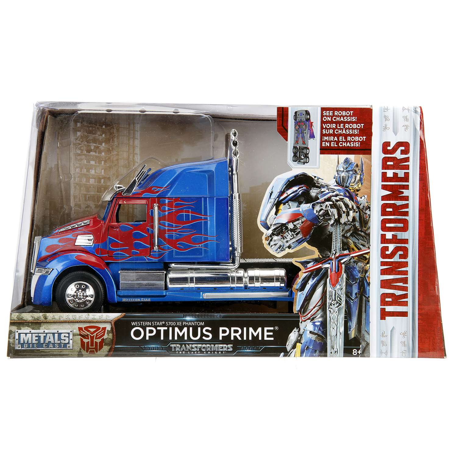 Машина Jada Transformers 1:24 Western Star Truck Оптимус Прайм 98403 98403 - фото 2