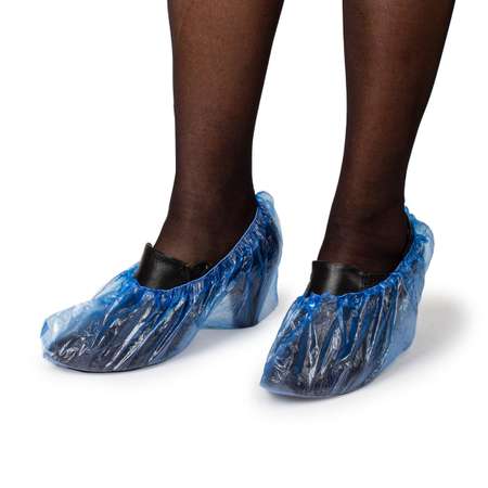 Бахилы одноразовые Лайма для обуви комплект 2000 штук / 1000 пар в упаковке Стандарт+ размер 40х14 см