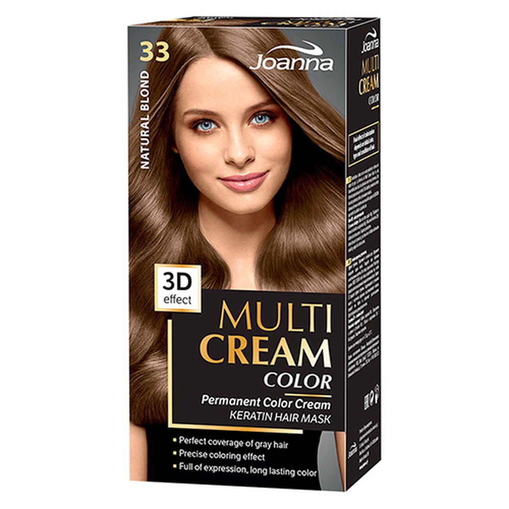 Краска для волос JOANNA Multi cream 3d натуральный блонд (тон 33) - фото 4