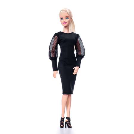 Платье одежда для кукол Barbie VIANA черный