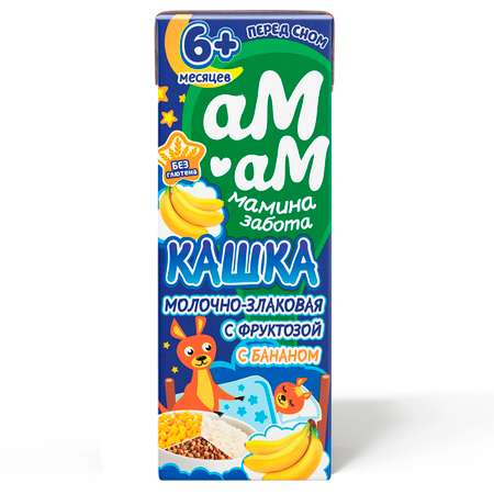 Каша детская молочная Ам-Ам злаковая с бананом
