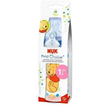 Бутылочка Nuk Disney First Choice Plus 300мл 10741601 в ассортименте