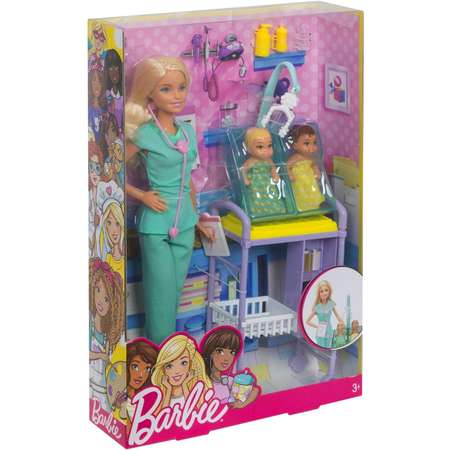 Набор игровой Barbie Профессии Педиатр Блондинка GKH23